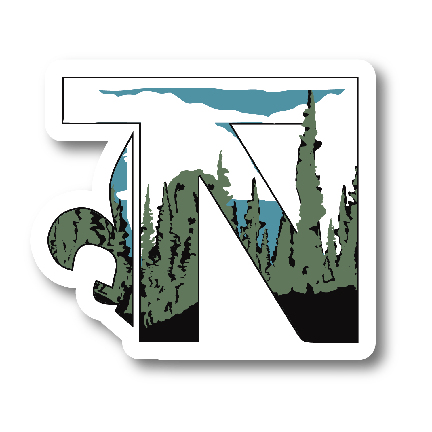 Boy Scouts of America | Camp Naish Tree Line Sticker