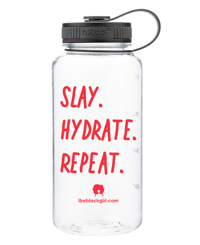I Be Black Girl | Slay. Hydrate. Repeat Water Bottle