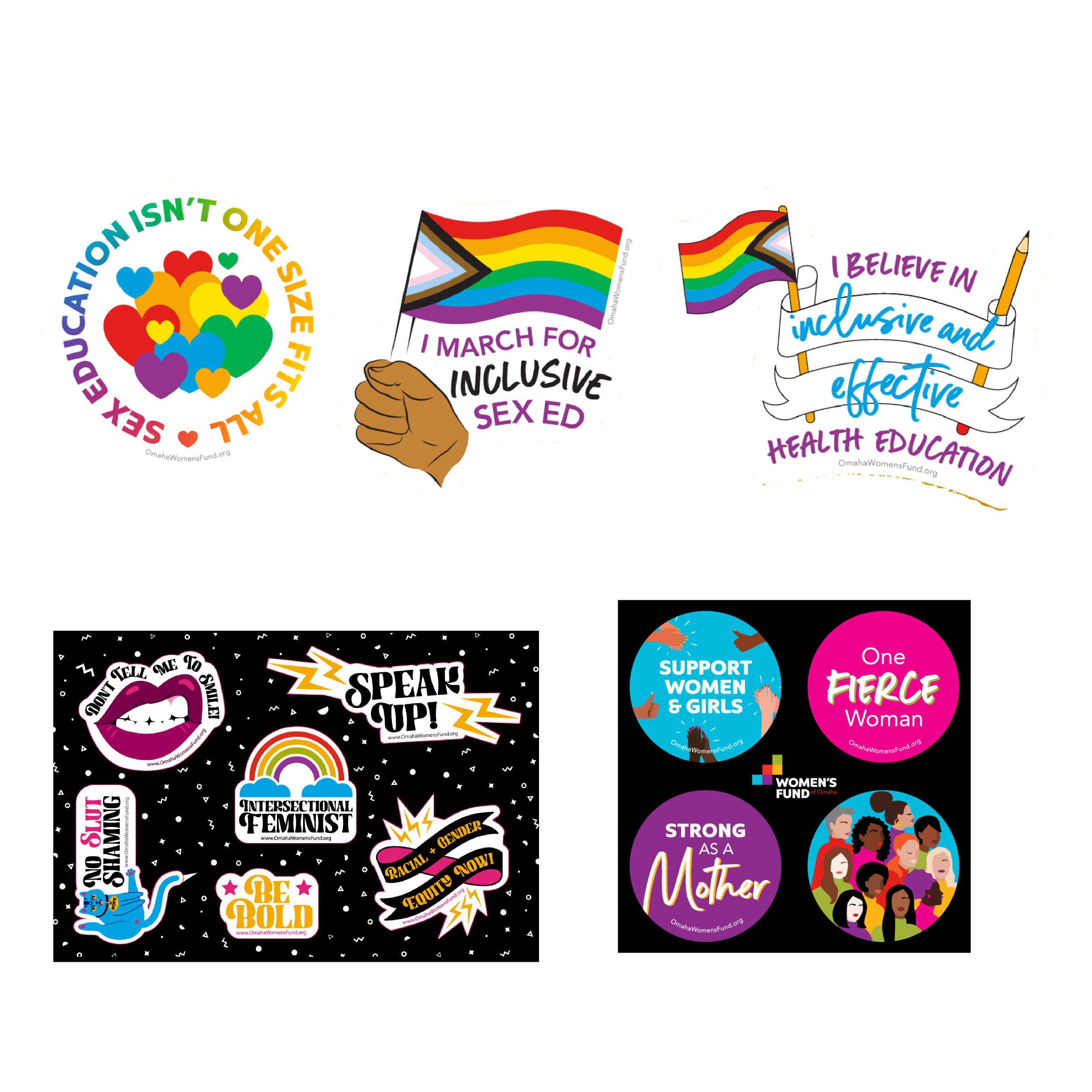 Women's Fund Of Omaha  Sticker Extravaganza Bundle – shopseenmerch