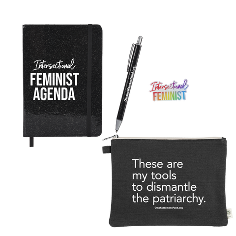 Women's Fund Of Omaha | Notepad + Zipper Pouch + Pin Bundle