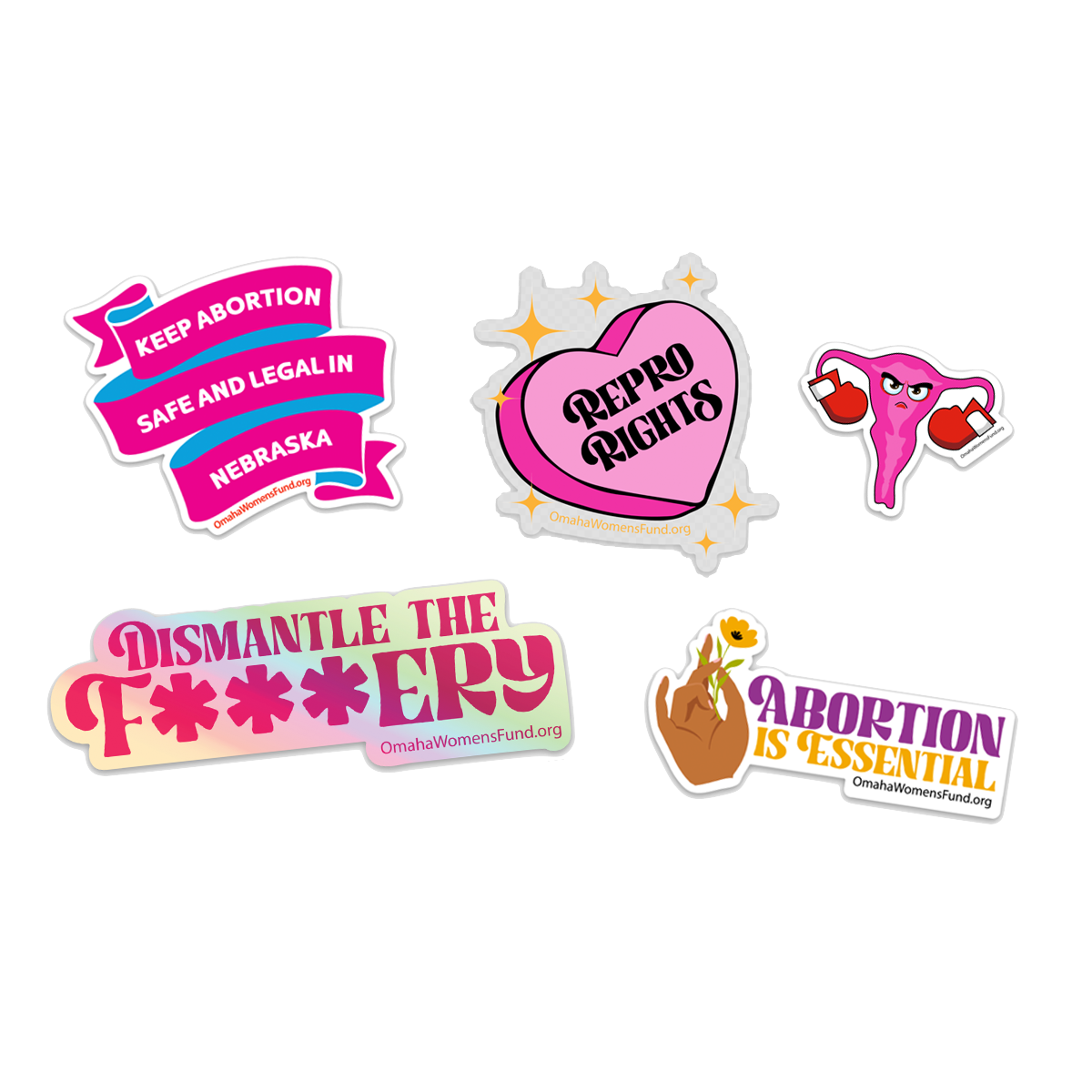 Women's Fund Of Omaha | Bodily Autonomy Sticker Pack