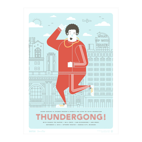 Thundergong! Screen printed poster
