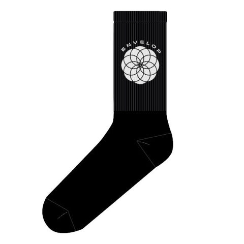 Envelop | Black Logo Socks