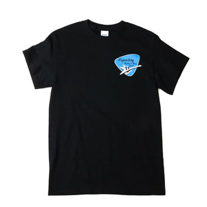 Black t-shirt with Rhythm and Blues Cruise logo. 